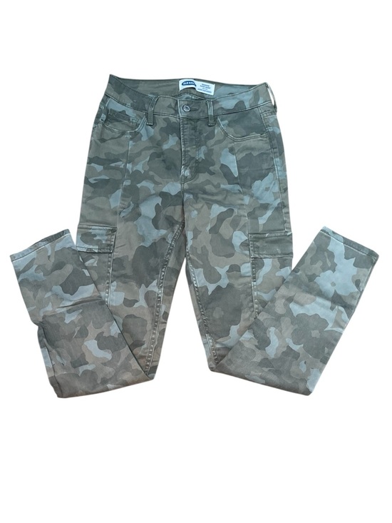 Old Navy Denim - Old Navy Y2K RockStar Super Skinny High Rise Pants - sz 2 Cargo Army Camo Olive